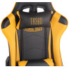 Silla Gaming Turbo Negro/amarillo,Simil cuero