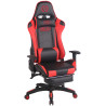 Silla Gaming Turbo Negro/rojo,Simil cuero