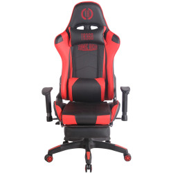 Silla Gaming Turbo Negro/rojo,Simil cuero