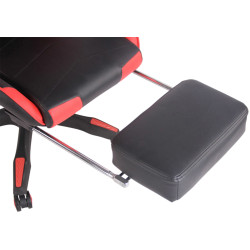 Silla Gaming Turbo Negro/rojo,Simil cuero