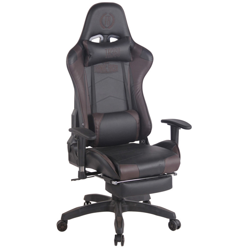 Silla Gaming Turbo Negro/marrón,Simil cuero