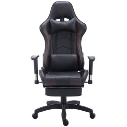 Silla Gaming Turbo Negro/marrón,Simil cuero