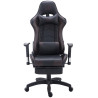 Silla Gaming Turbo Negro/marrón,Simil cuero