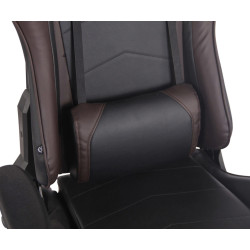 Silla Gaming Turbo Negro/marrón,Simil cuero