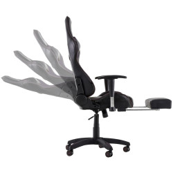 Silla Gaming Turbo Negro/marrón,Simil cuero