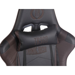 Silla Gaming Turbo Negro/marrón,Simil cuero