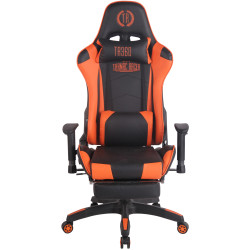 Silla Gaming Turbo Negro/naranja,Simil cuero