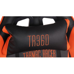 Silla Gaming Turbo Negro/naranja,Simil cuero