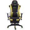 Silla Gaming Turbo Negro/verde,Tela