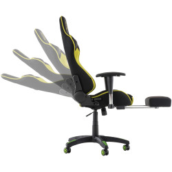 Silla Gaming Turbo Negro/verde,Tela