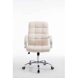 Silla de oficina Mikos en Tela Crema