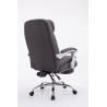 Silla de Oficina XL TROY Tapizada en Tela Gris oscuro