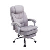 Silla de Oficina XL TROY Tapizada en Tela Gris