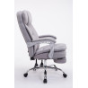 Silla de Oficina XL TROY Tapizada en Tela Gris