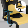 Silla de Escritorio Infantil Fun Negro/amarillo