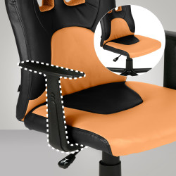 Silla de Escritorio Infantil Fun Negro/naranja