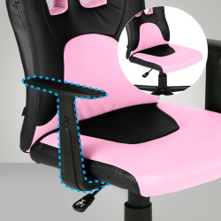 Silla de Escritorio Infantil Fun Negro/rosado