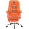 Silla De Oficina Pacific Con Función Masaje Naranja