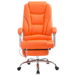 Silla De Oficina Pacific Con Función Masaje Naranja