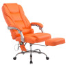 Silla De Oficina Pacific Con Función Masaje Naranja