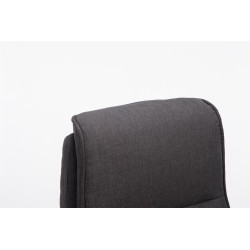 Silla De Oficina Villach XXL En Tela Gris oscuro