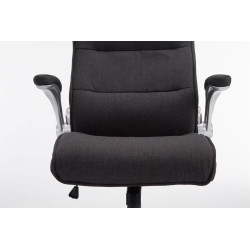 Silla De Oficina Villach XXL En Tela Gris oscuro