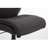 Silla De Oficina Villach XXL En Tela Gris oscuro