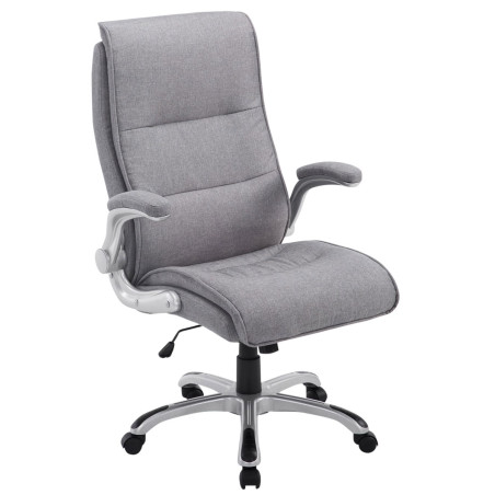 Silla De Oficina Villach XXL En Tela Gris claro