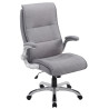 Silla De Oficina Villach XXL En Tela Gris claro