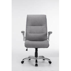 Silla De Oficina Villach XXL En Tela Gris claro