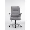 Silla De Oficina Villach XXL En Tela Gris claro