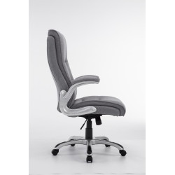 Silla De Oficina Villach XXL En Tela Gris claro