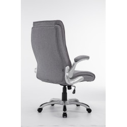 Silla De Oficina Villach XXL En Tela Gris claro