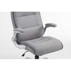 Silla De Oficina Villach XXL En Tela Gris claro