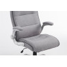 Silla De Oficina Villach XXL En Tela Gris claro