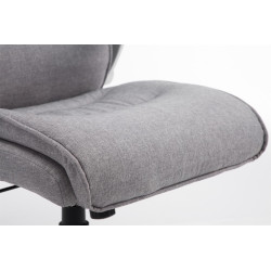 Silla De Oficina Villach XXL En Tela Gris claro