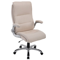 Silla De Oficina Villach XXL En Tela Crema