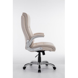 Silla De Oficina Villach XXL En Tela Crema