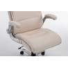 Silla De Oficina Villach XXL En Tela Crema