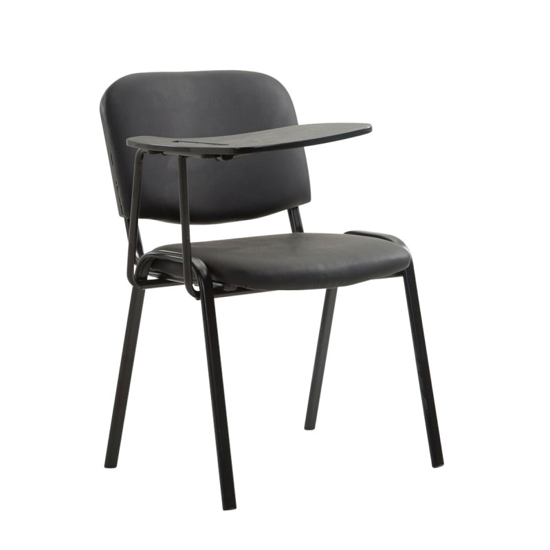 silla conferencia Ken con mesa plegable Negro