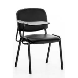 silla conferencia Ken con mesa plegable Negro