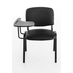 silla conferencia Ken con mesa plegable Negro