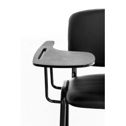 silla conferencia Ken con mesa plegable Negro