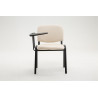 silla conferencia Ken con mesa plegable Crema