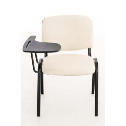 silla conferencia Ken con mesa plegable Crema