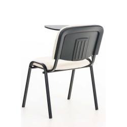 silla conferencia Ken con mesa plegable Crema