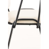 silla conferencia Ken con mesa plegable Crema