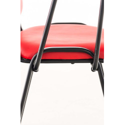 silla conferencia Ken con mesa plegable Rojo