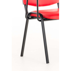 silla conferencia Ken con mesa plegable Rojo