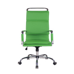 Silla De Oficina Bedford Verde,Simil cuero